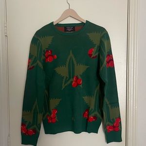 Jeffree Star Green Winter Leaf Sweater Unisex